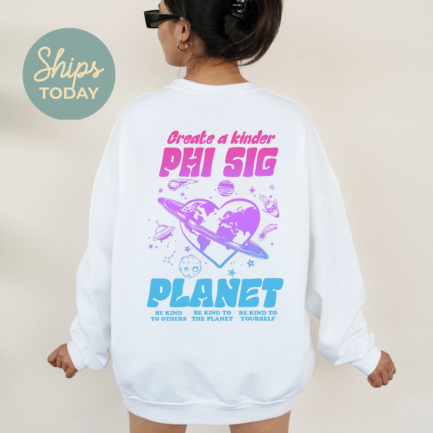 Phi Sigma Sigma Ombre Worlds Sorority Sweatshirt _ 35560g