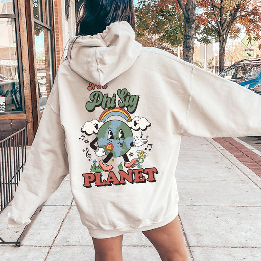 Phi Sigma Sigma Kinder Planet Sorority Hoodie _ 35430g