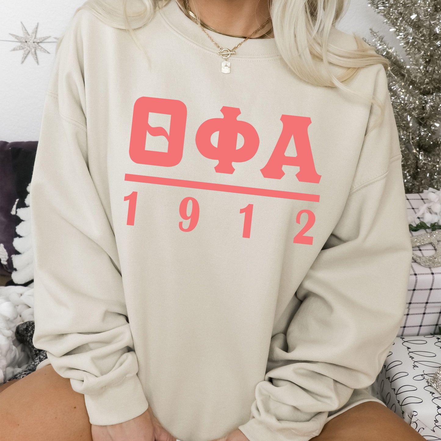 Theta Phi Alpha Monochromatic Sorority Sweatshirt _ 30867g