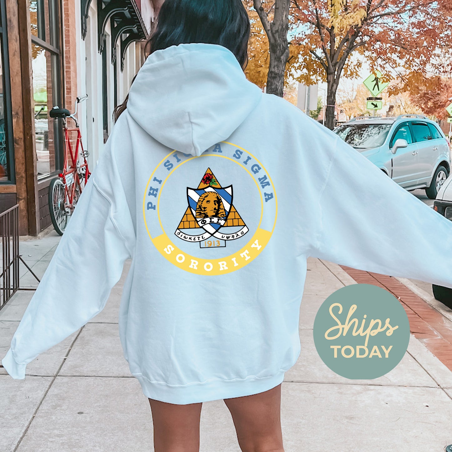 Phi Sigma Sigma Crested Tradition Sorority Hoodie _ 32835g