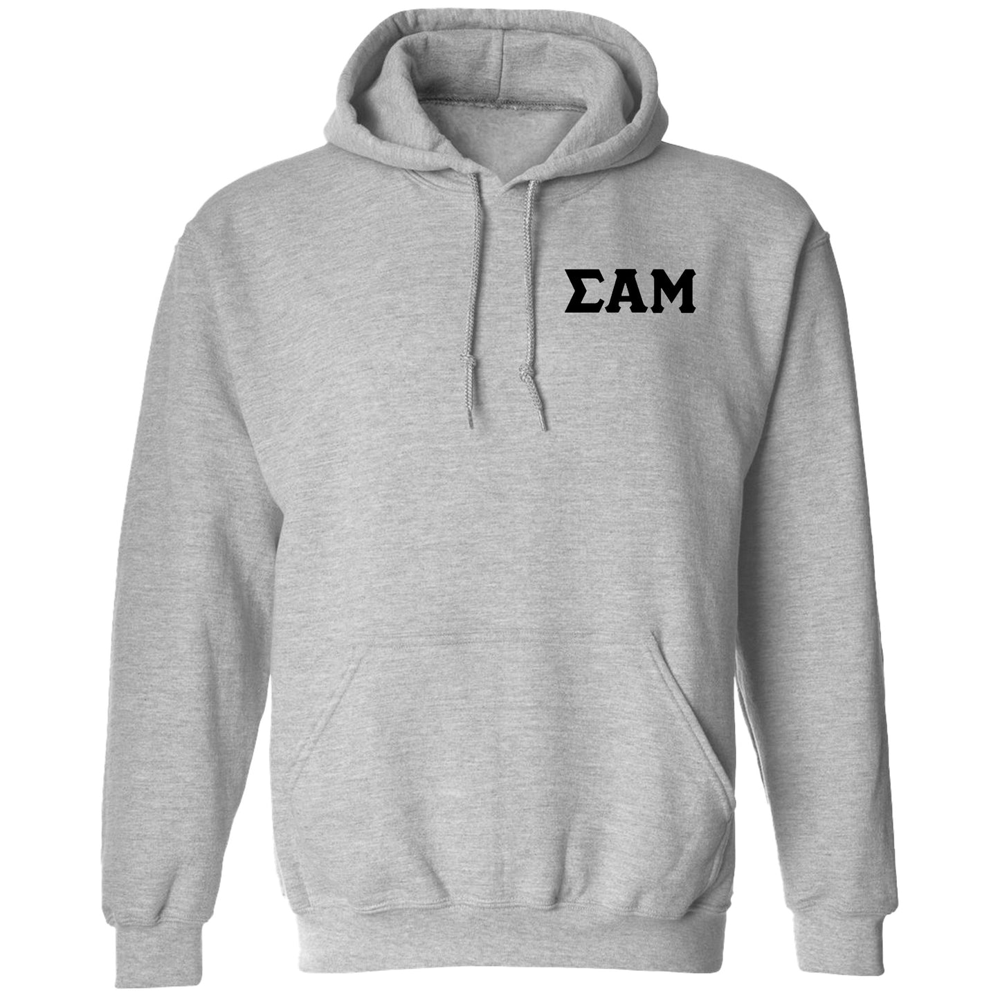 a grey hoodie with the word eam printed on it