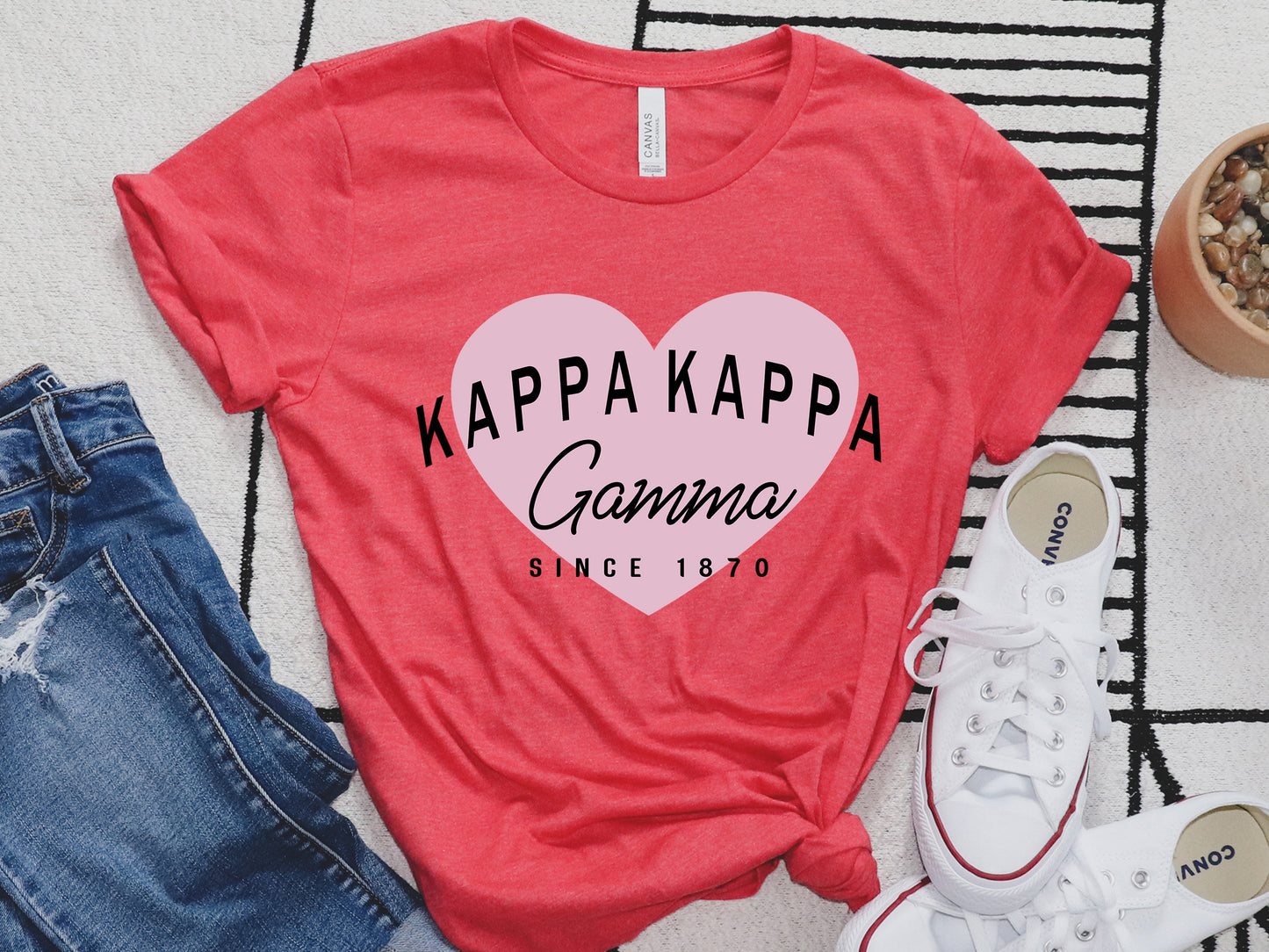 Kappa Delta Pretty in Pink Sorority T-shirt _ 456g