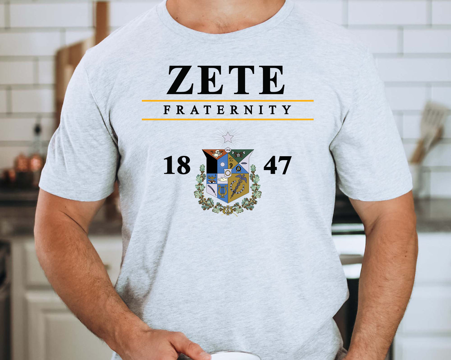 Zeta Psi Iconic Crest Fraternity T-shirt _ 31148g