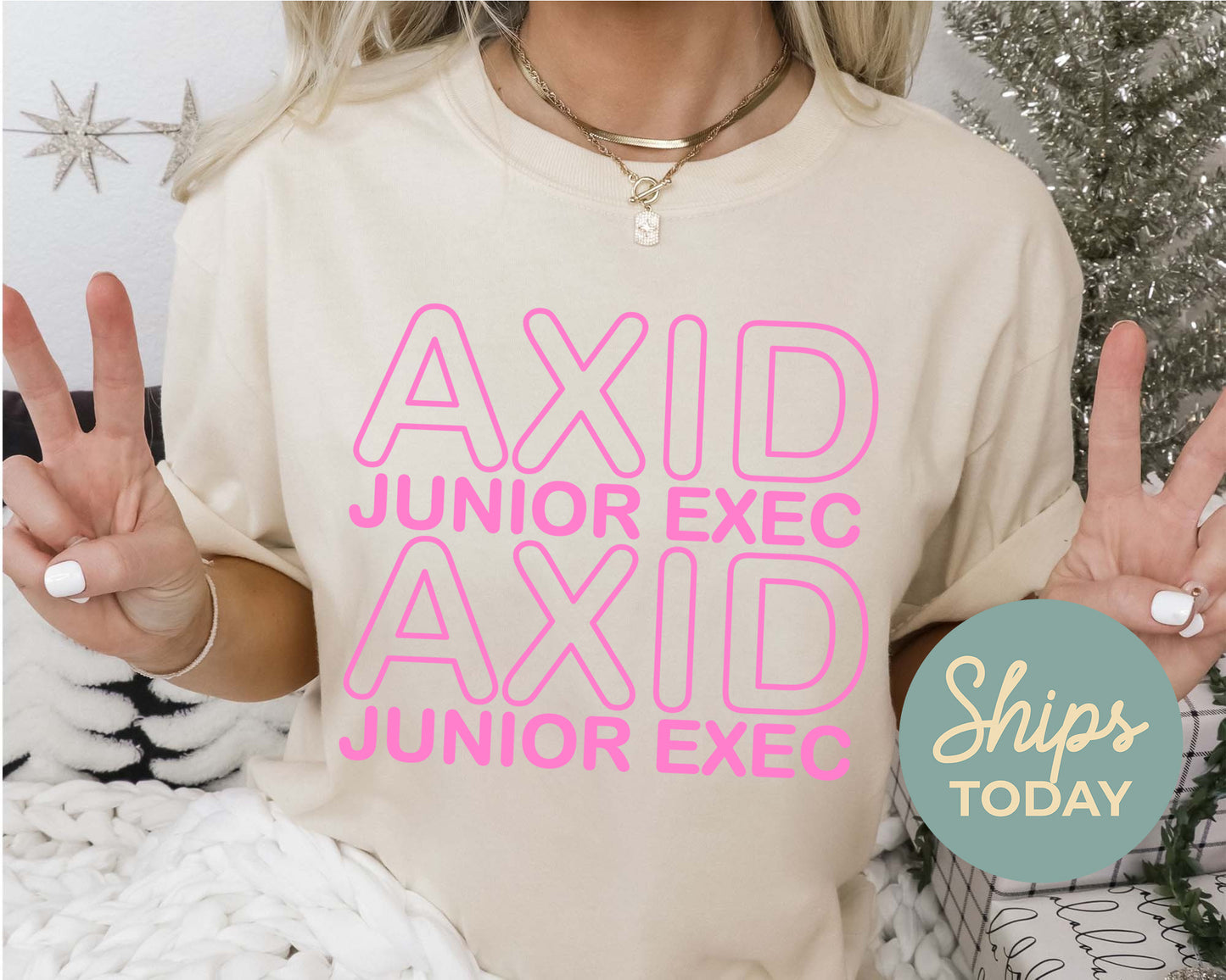 Alpha Xi Delta Junior Exec Sorority T-shirt _ 30934g