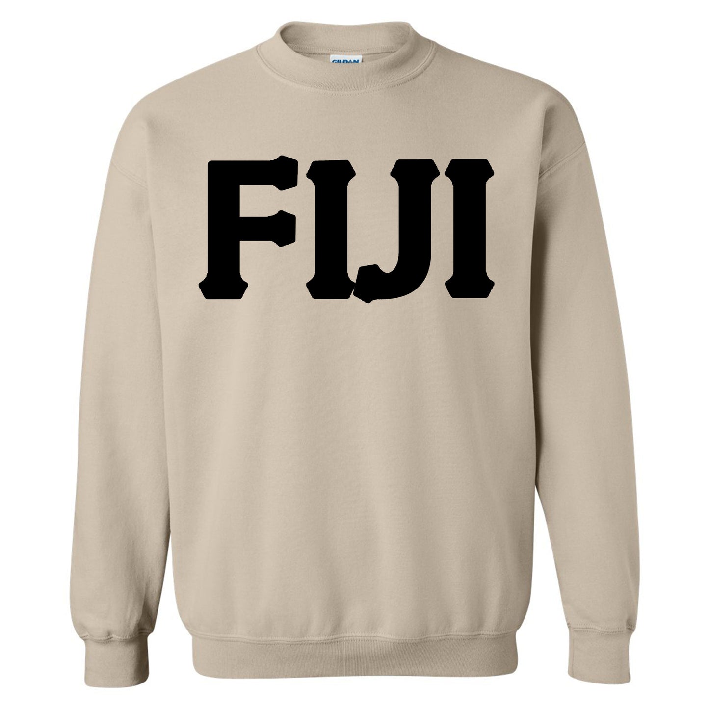 FIJI Black Letters Fraternity Sweatshirt _ 34917g