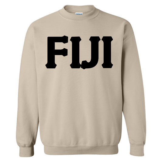 FIJI Black Letters Fraternity Sweatshirt _ 34917g