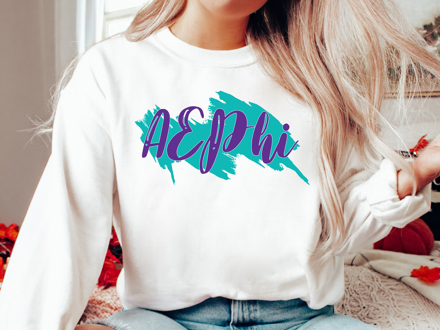 Alpha Epsilon Phi Paint Party Sorority Sweatshirt _ 4474g