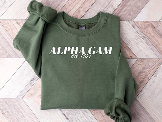 Alpha Gamma Delta Mom Sorority Sweatshirt _ 30820g