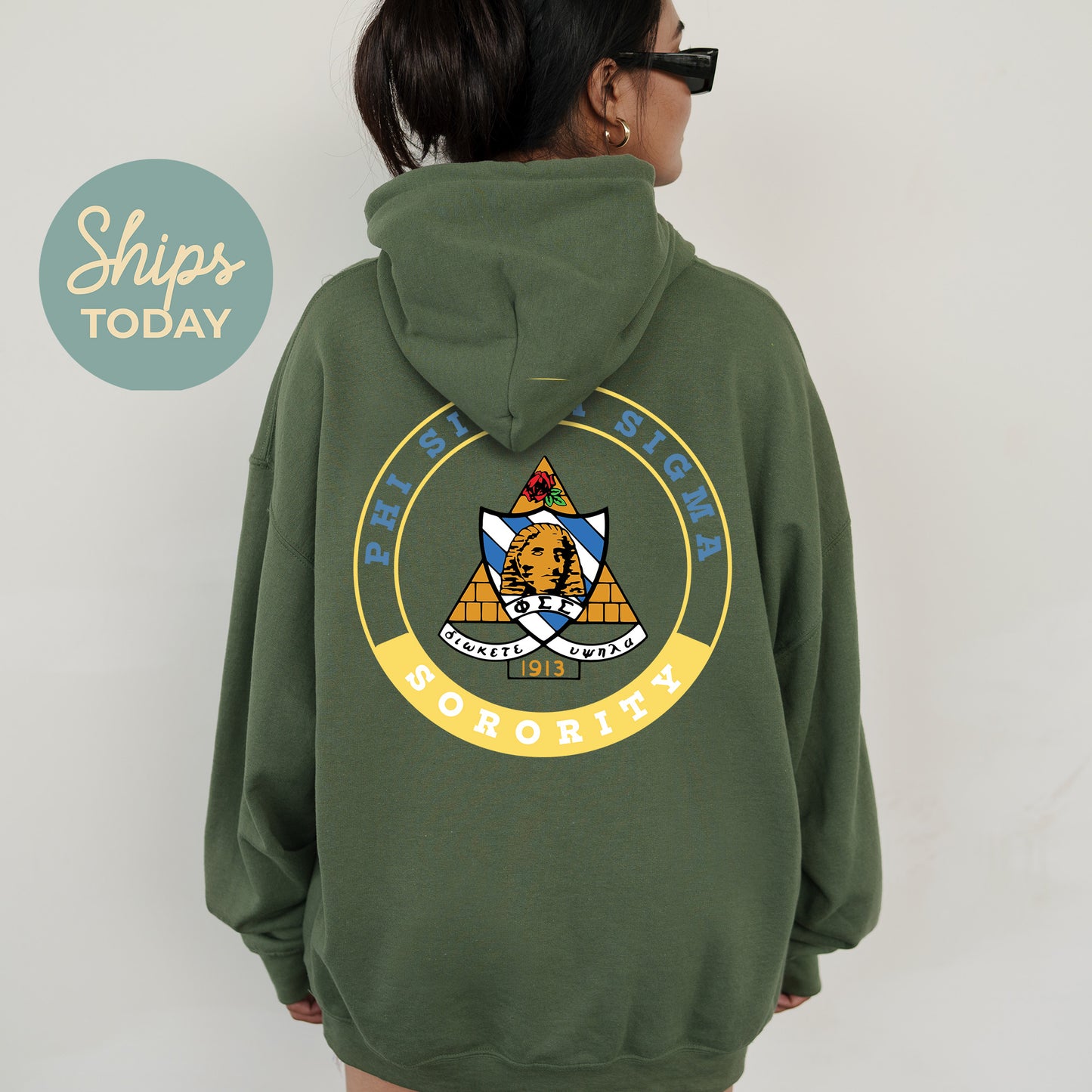 Phi Sigma Sigma Crested Tradition Sorority Hoodie _ 32835g
