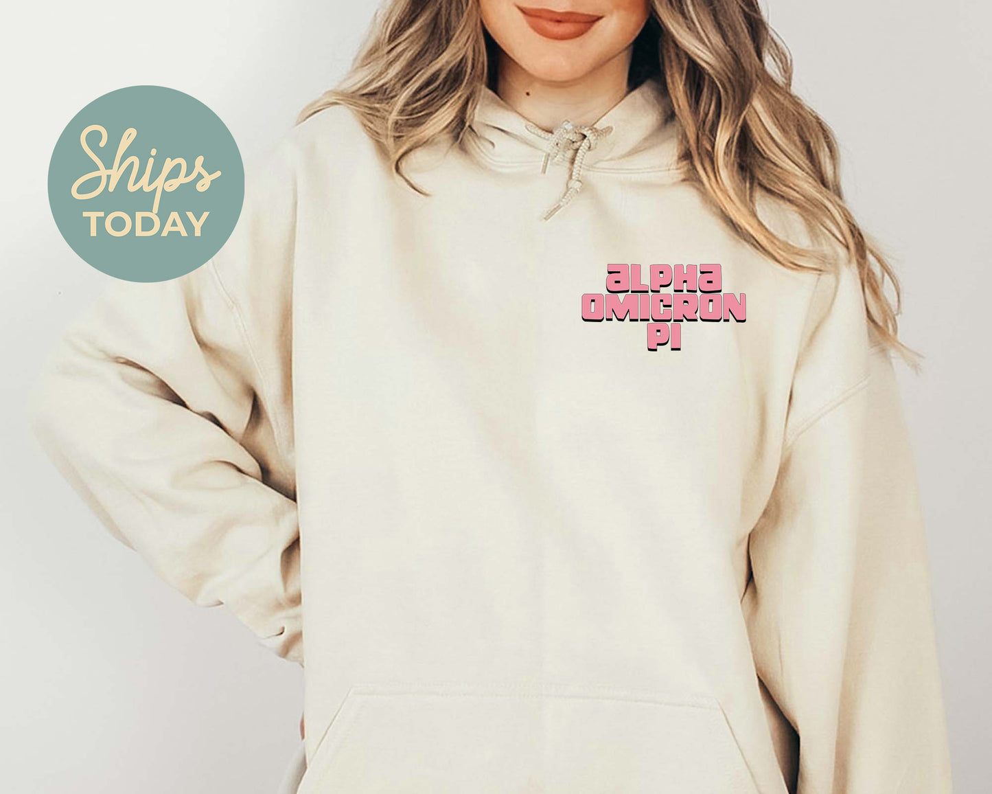 Alpha Omicron Pi Dreamy Garden Sorority Hoodie _ 31820g