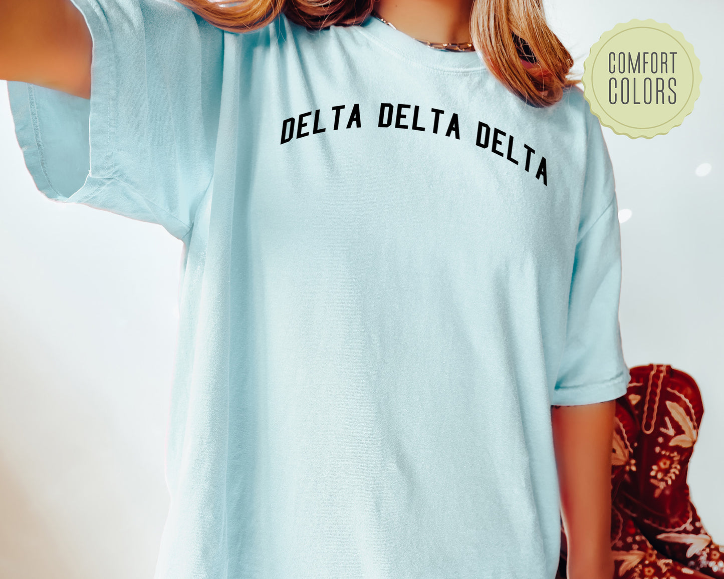 Delta Delta Delta Just Bold Comfort Colors Sorority T-shirt _ 2379g