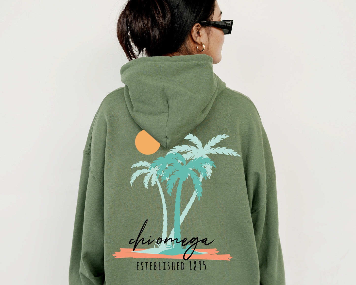 Chi Omega Island Sisterhood Sorority Hoodie _ 33568g