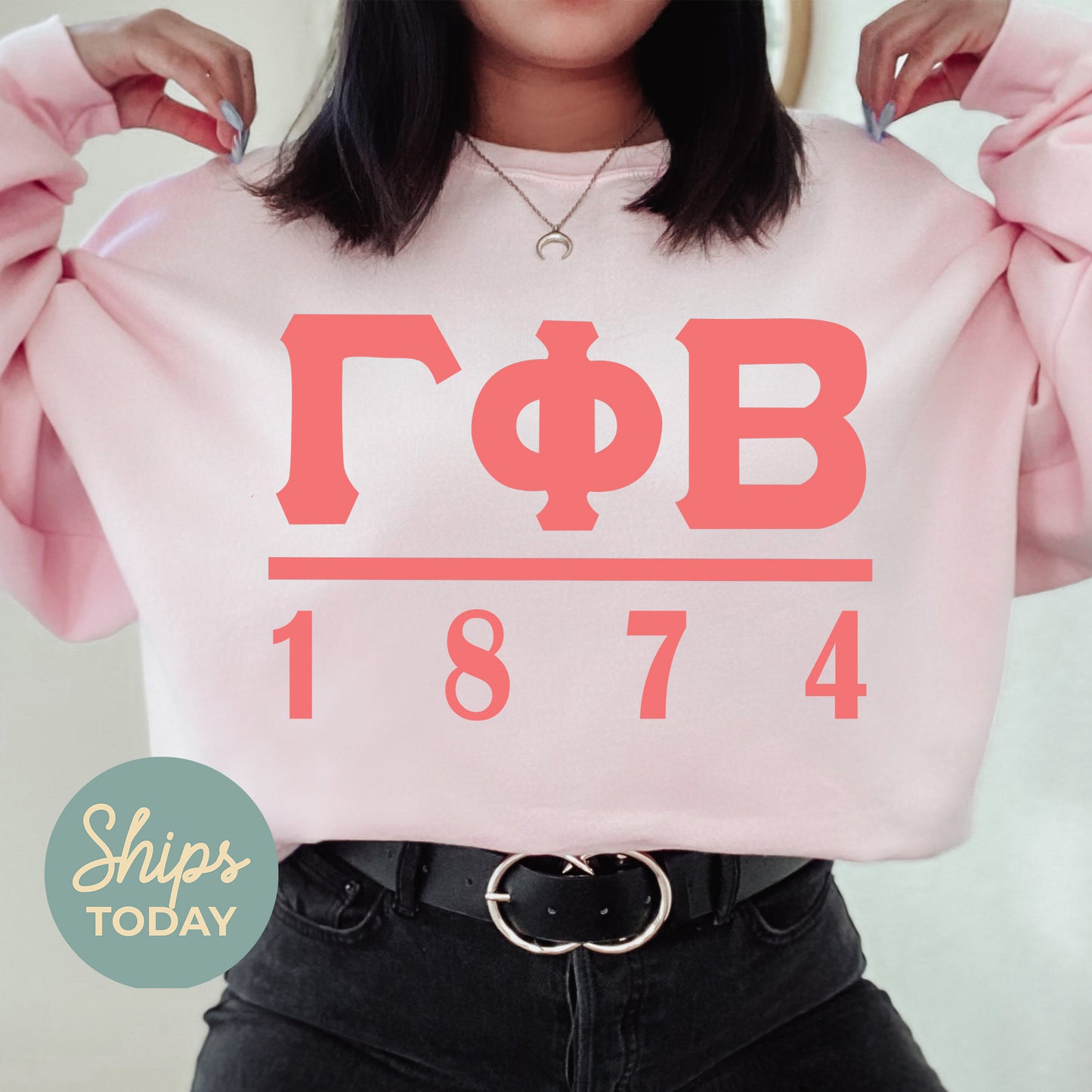 Gamma Phi Beta Monochromatic Sorority Sweatshirt _ 30857g