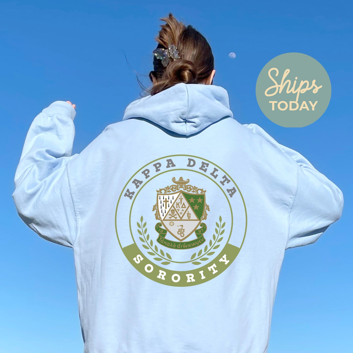 Kappa Delta Crested Tradition Sorority Hoodie _ 32832g