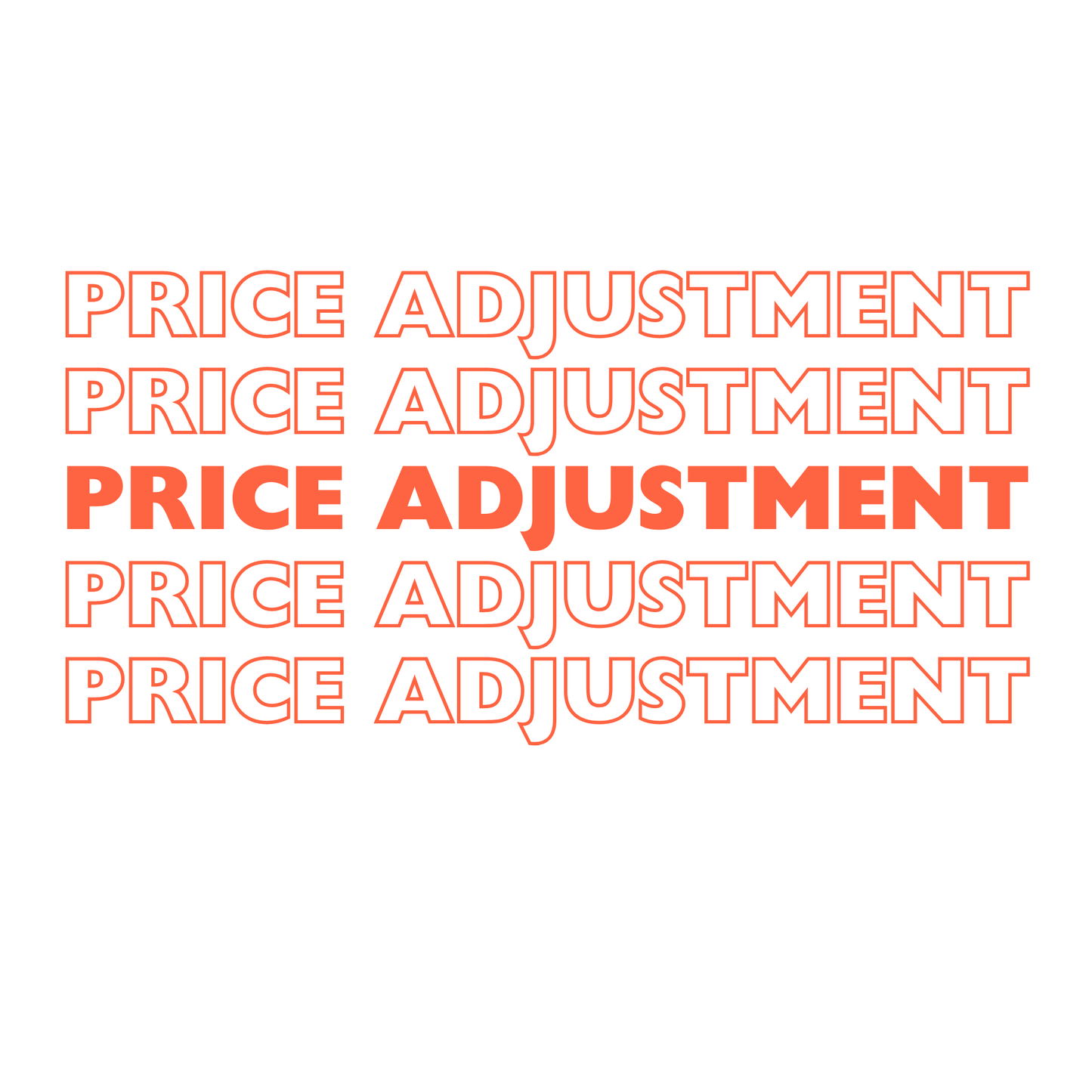 the words price adjustments and price adjustments are shown