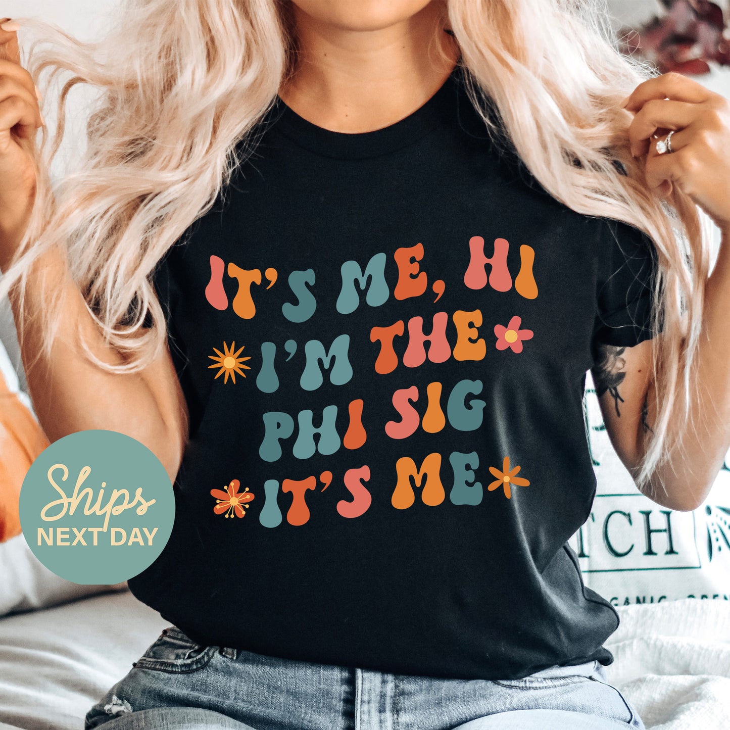 Phi Sigma Sigma Style Sorority T-shirt _ 36010g