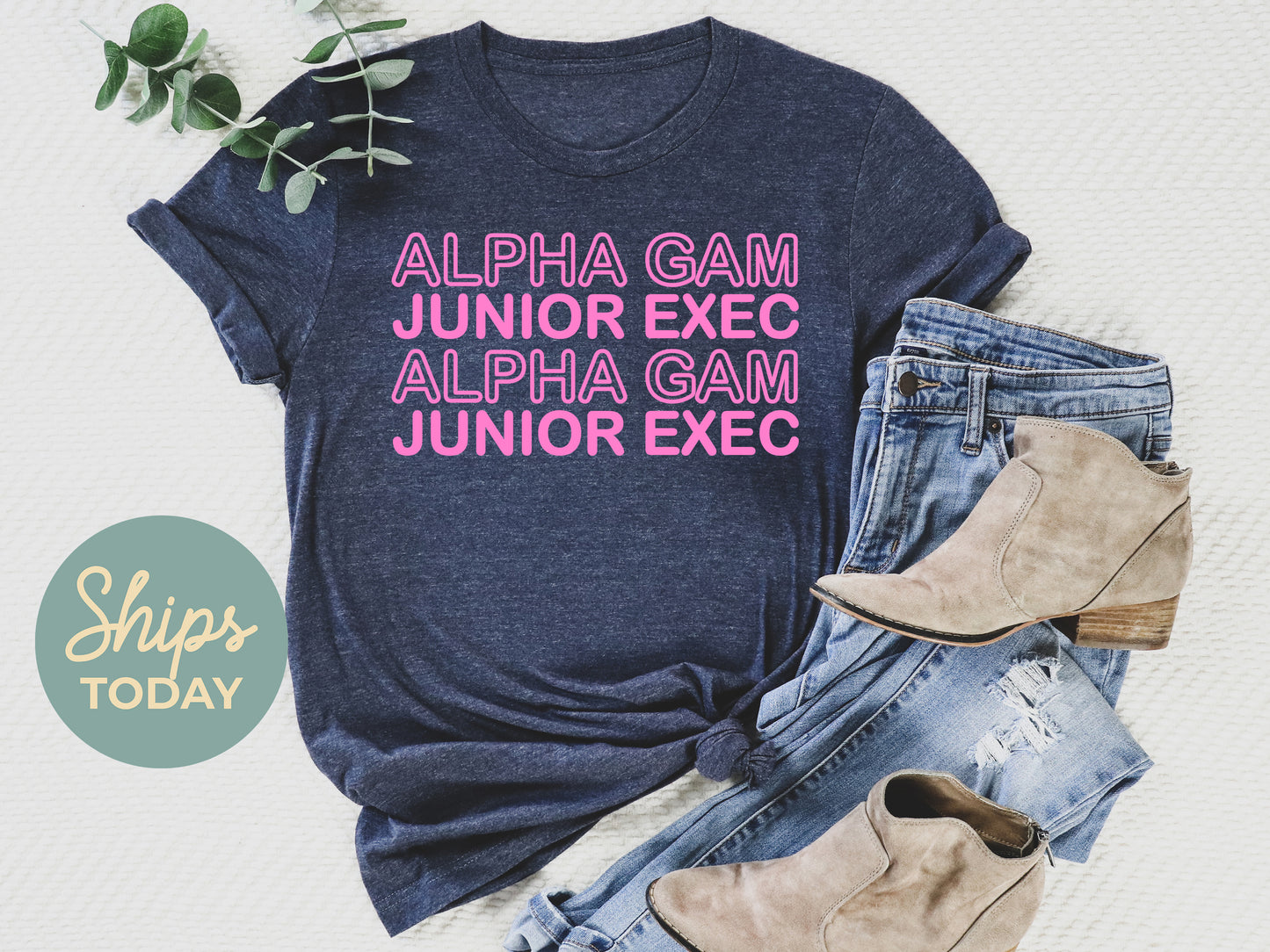 Alpha Gamma Delta Junior Exec Sorority T-shirt _ 30929g