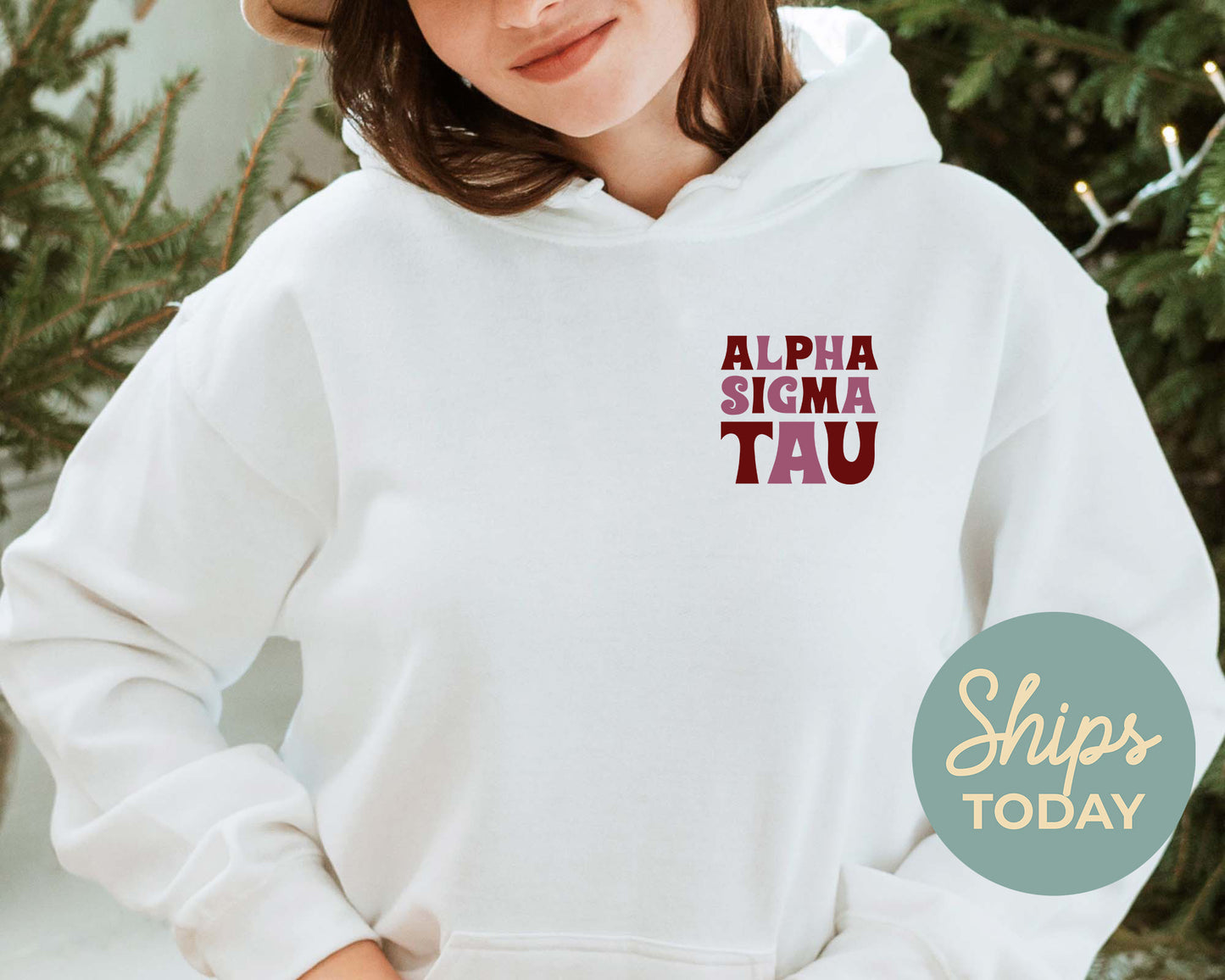 Alpha Sigma Tau Say it Back Sorority Hoodie _ 33379g