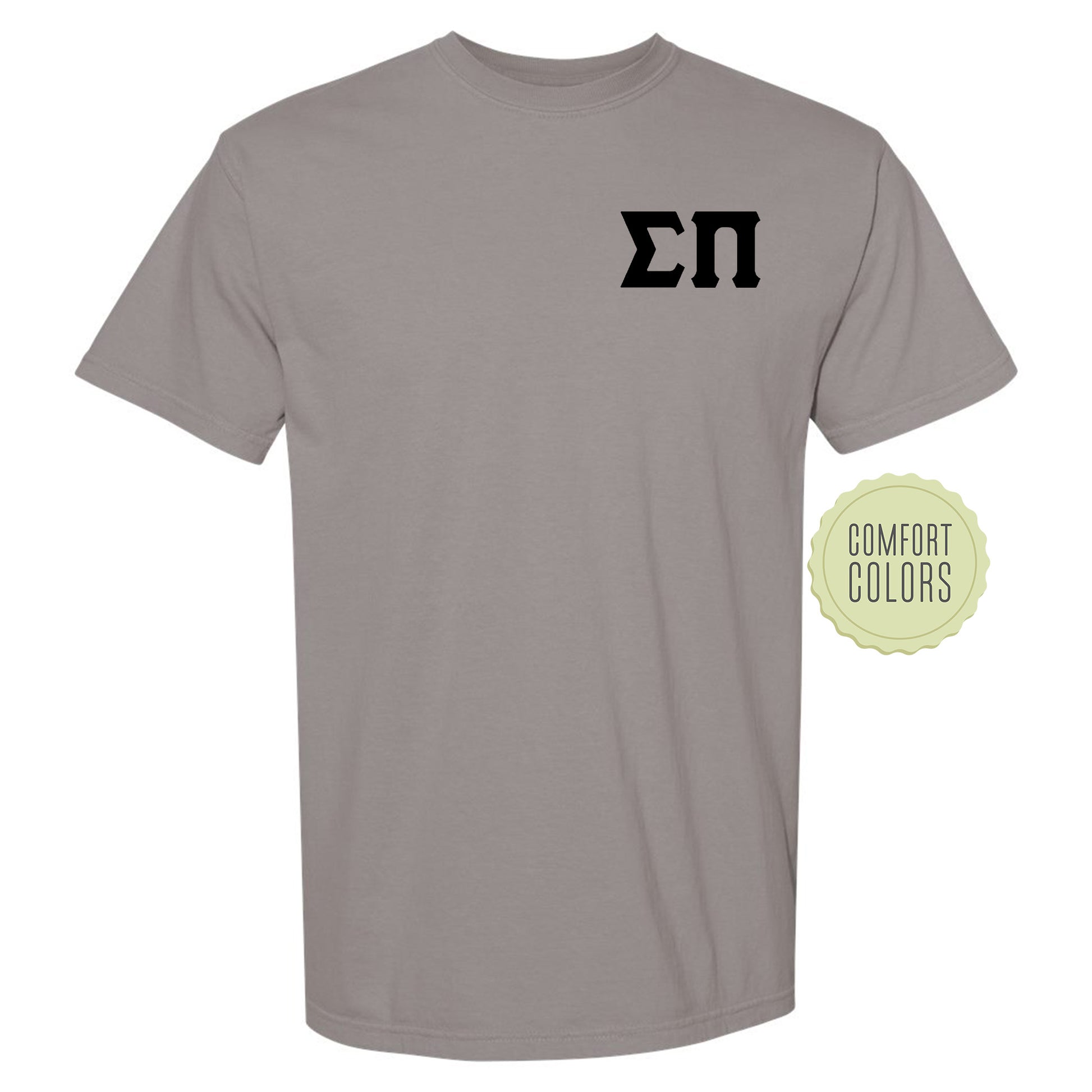 a gray t - shirt with the word, comfort colors on it