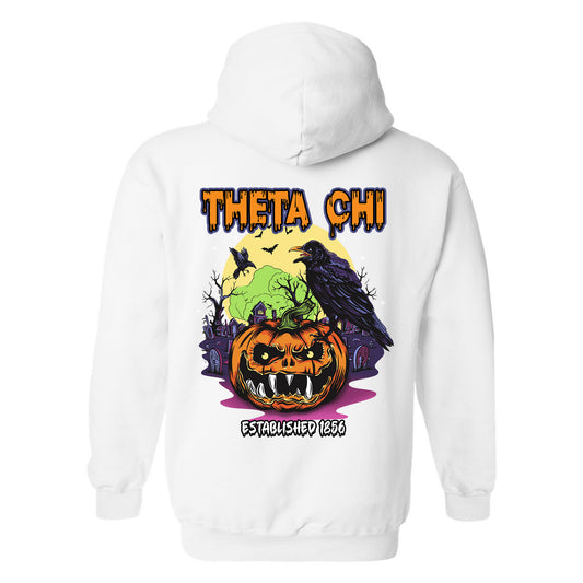 Theta Chi Halloween Bats Fraternity Hoodie _ 36280g