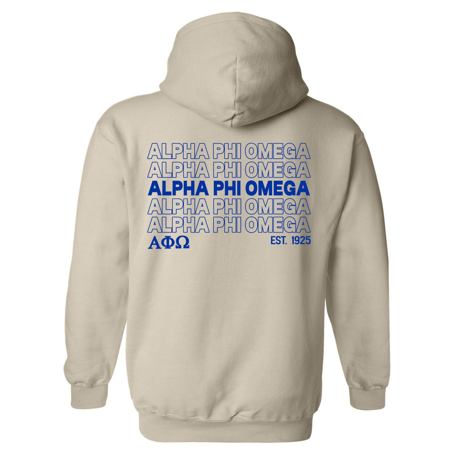 Alpha Phi Omega Repeating Letters COED Hoodie _ 35585g
