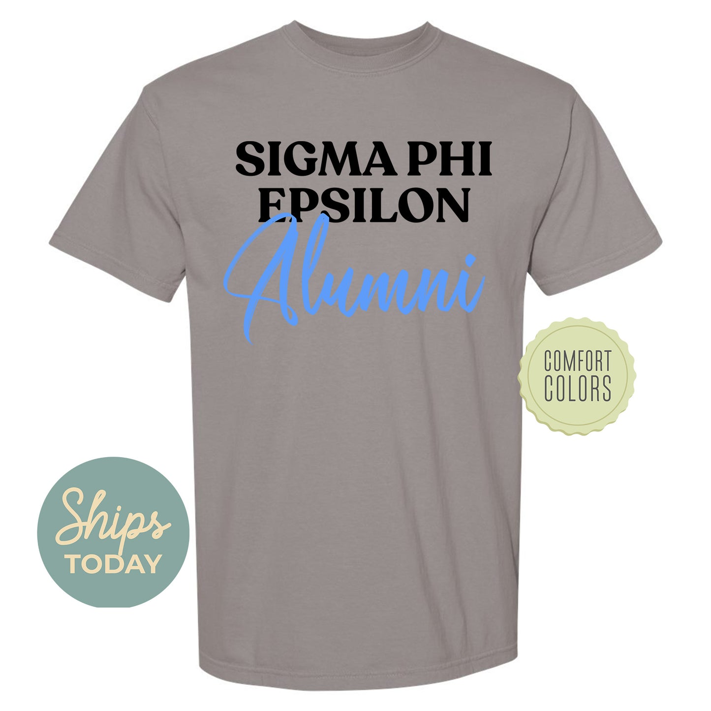 Sigma Phi Epsilon Alumni Comfort Colors Fraternity T-shirt _ 30784g