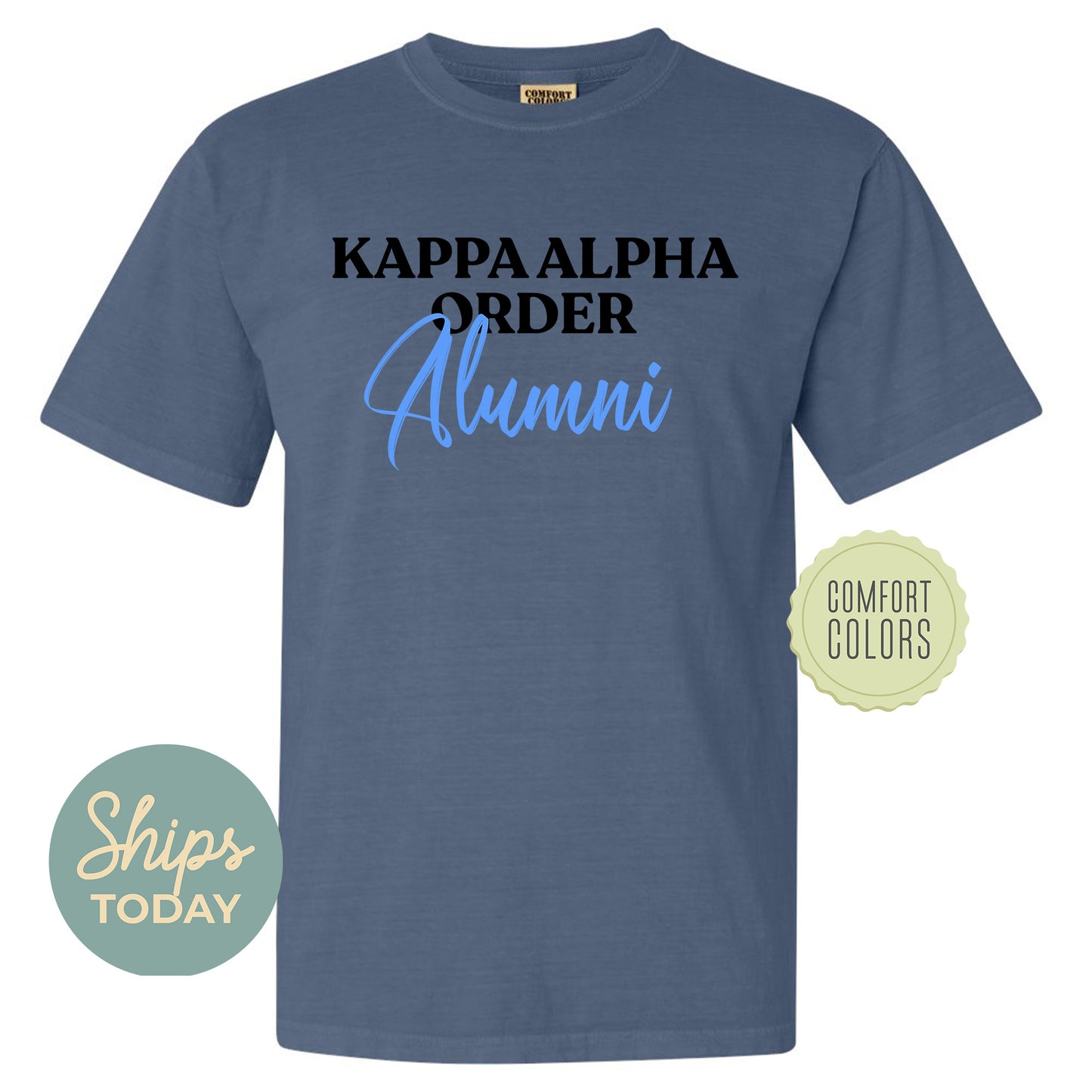 Kappa Alpha Order Alumni Comfort Colors Fraternity T-shirt _ 30771g