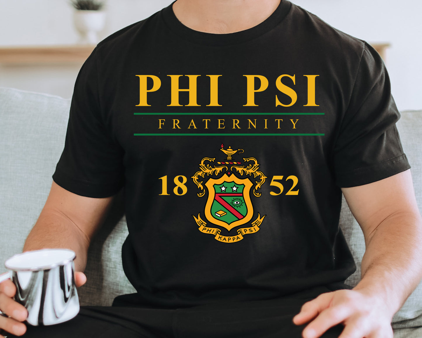 Phi Kappa Psi Iconic Crest Fraternity T-shirt _ 31133g