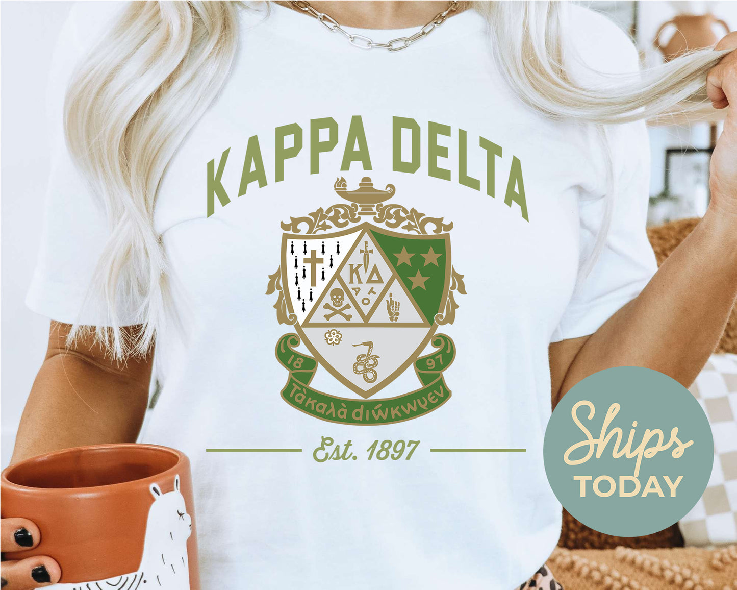 Kappa Delta Loyalty Crest Sorority T-shirt _ 4436g