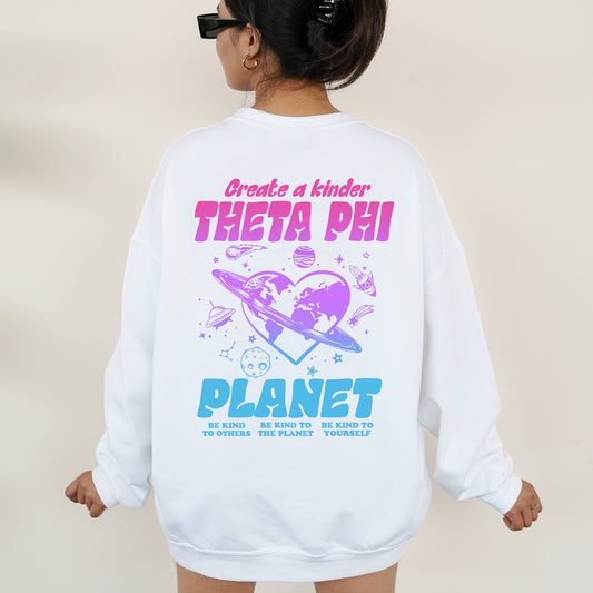 Theta Phi Alpha Ombre Worlds Sorority Sweatshirt _ 35565g