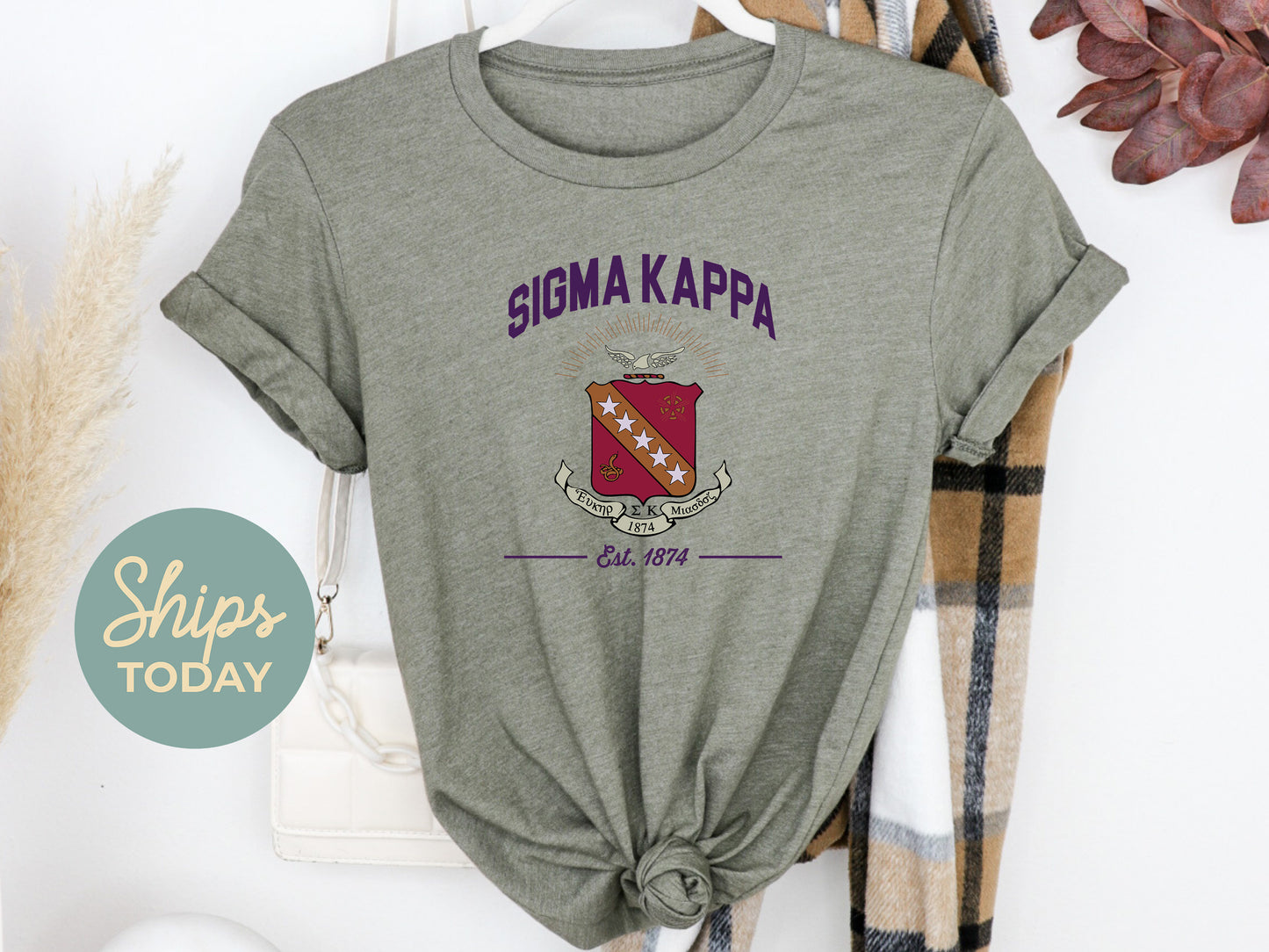 Sigma Kappa Loyalty Crest Sorority T-shirt _ 4442g
