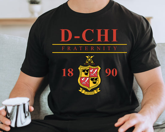 Delta Chi Iconic Crest Fraternity T-shirt _ 31124g