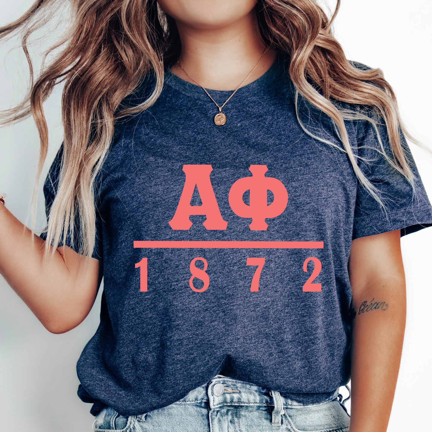 Alpha Phi Monochromatic Sorority T-shirt _ 30848g