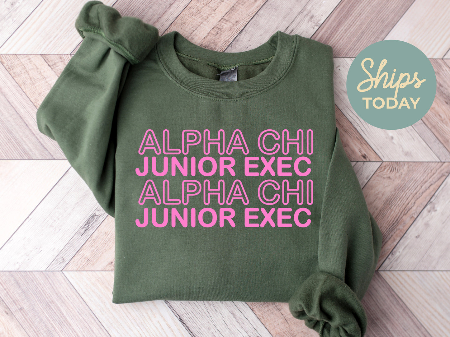 Alpha Chi Omega Junior Exec Sorority Sweatshirt _ 30926g