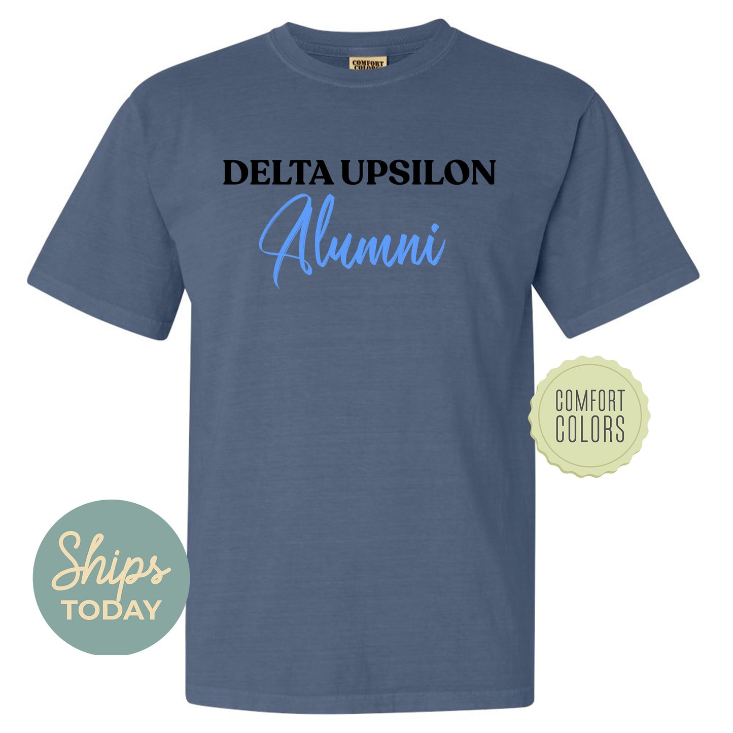 Delta Upsilon Alumni Comfort Colors Fraternity T-shirt _ 30769g