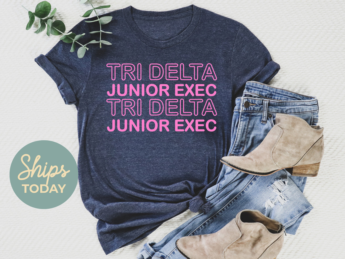 Delta Delta Delta Junior Exec Sorority T-shirt _ 30936g