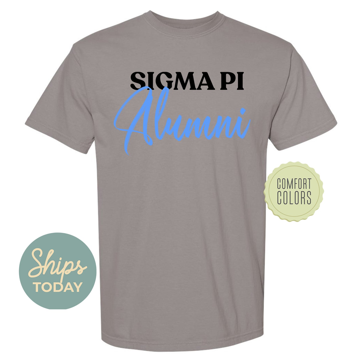Sigma Pi Alumni Comfort Colors Fraternity T-shirt _ 30785g