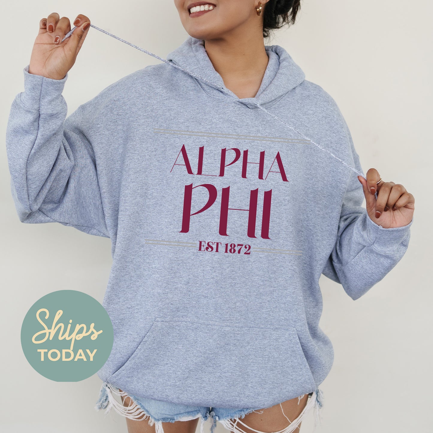Alpha Phi Greek Harmony Sorority Hoodie _ 34969g