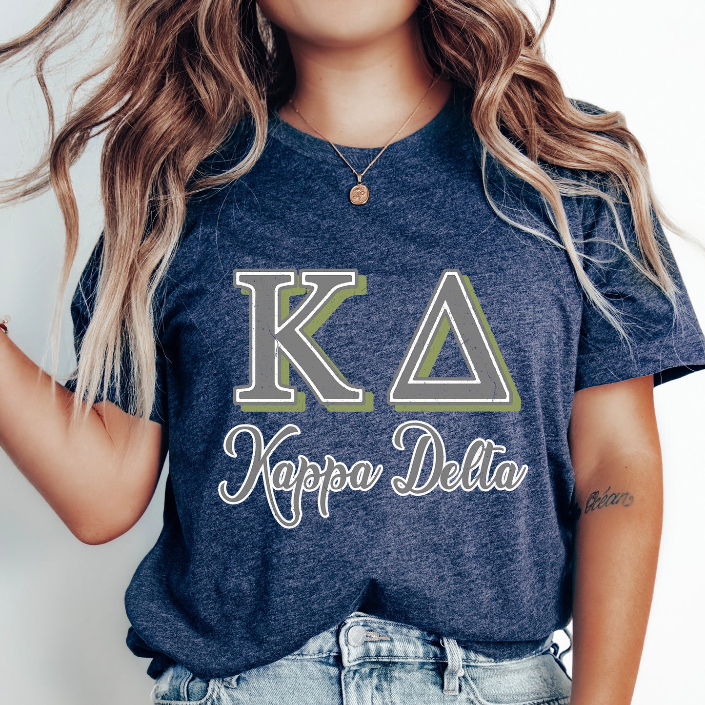 Kappa Alpha Theta Greek Colors Sorority T-shirt _ 36084g