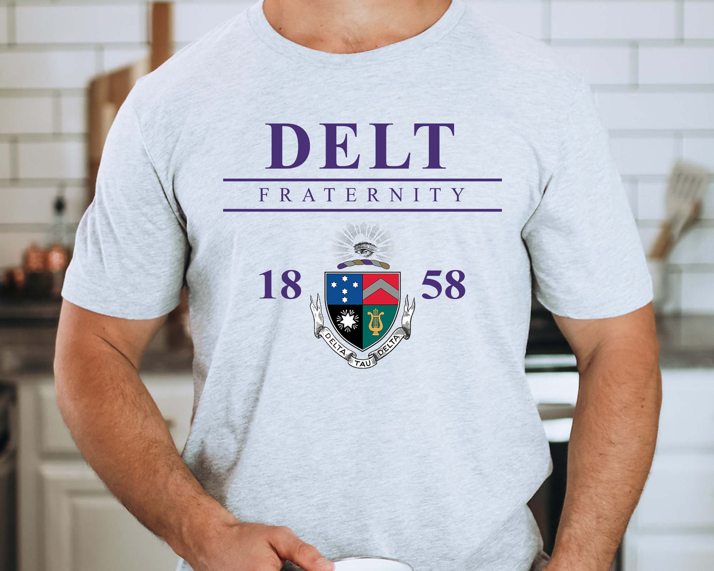 Delta Tau Delta Iconic Crest Fraternity T-shirt _ 31126g
