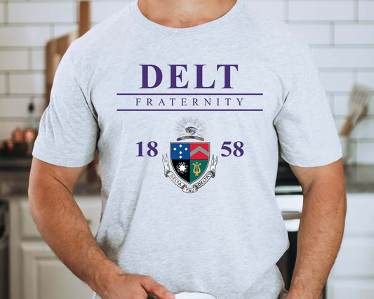Delta Tau Delta Iconic Crest Fraternity T-shirt _ 31126g