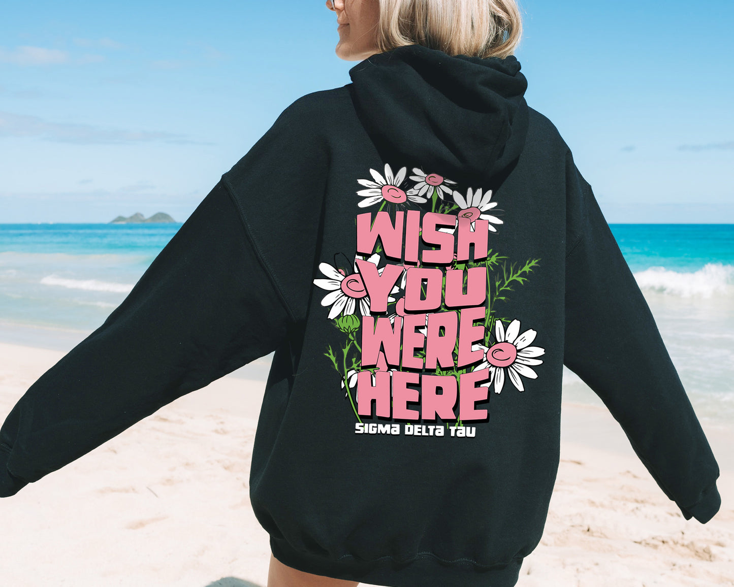 Sigma Delta Tau Dreamy Garden Sorority Hoodie _ 31837g