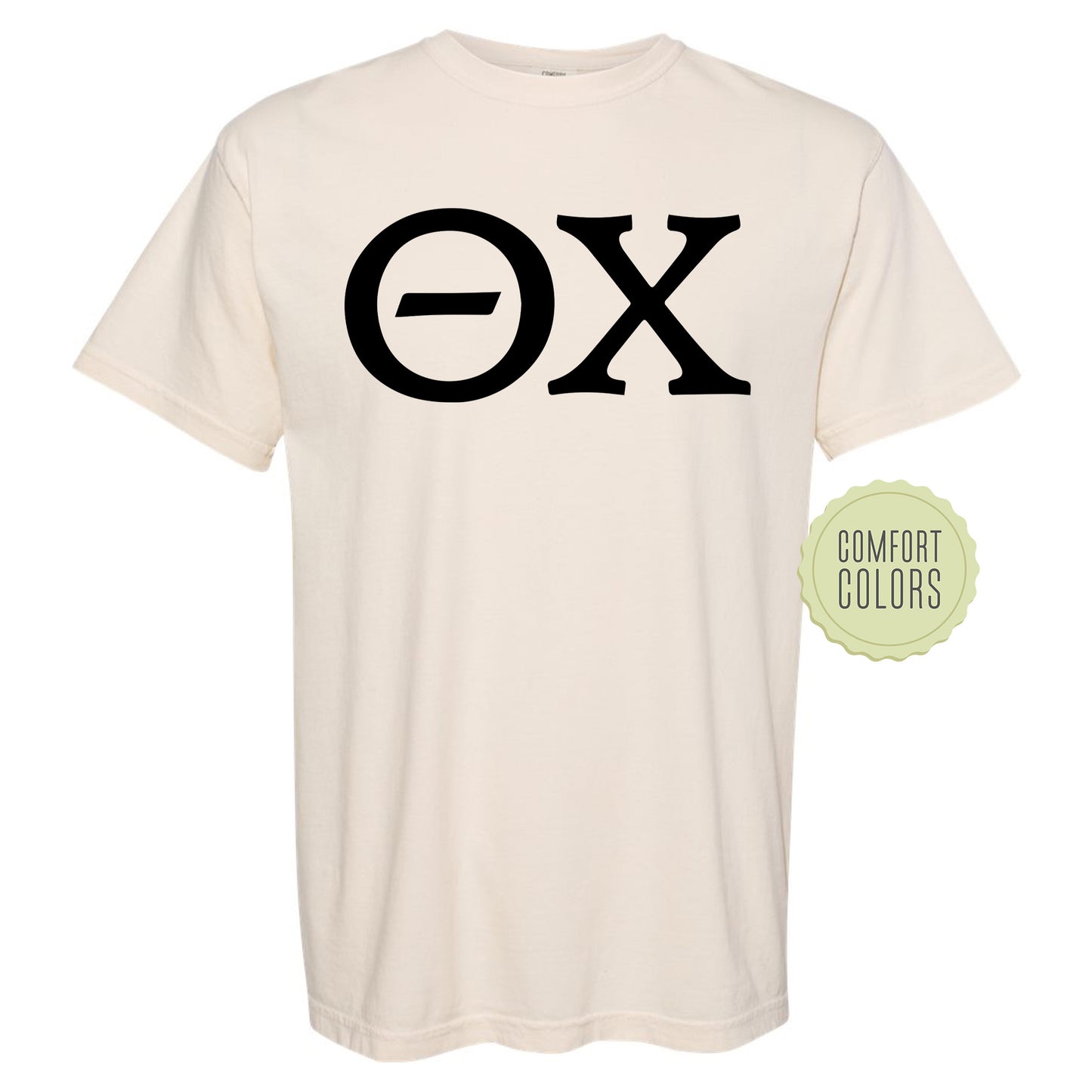 Theta Chi Black Letters Comfort Colors Farternity T-shirt _ 34935g