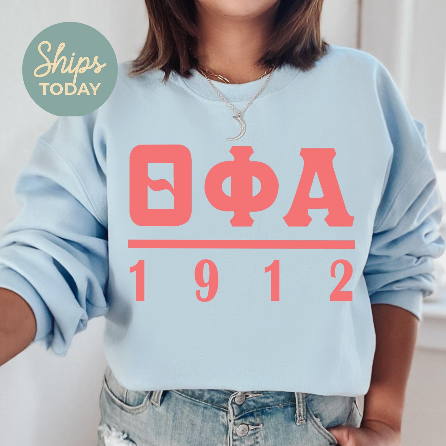 Theta Phi Alpha Monochromatic Sorority Sweatshirt _ 30867g