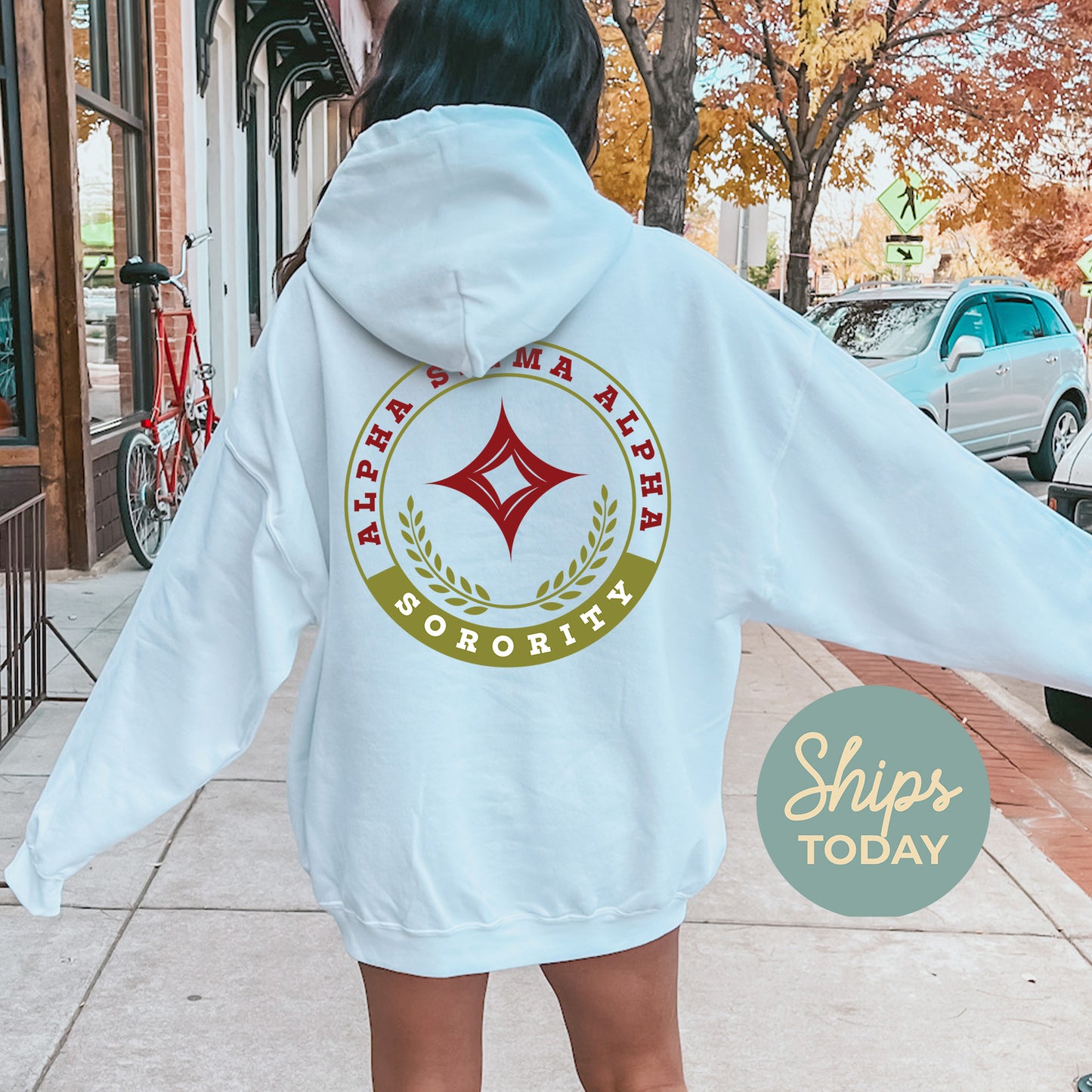 Alpha Sigma Alpha Crested Tradition Sorority Hoodie _ 32822g