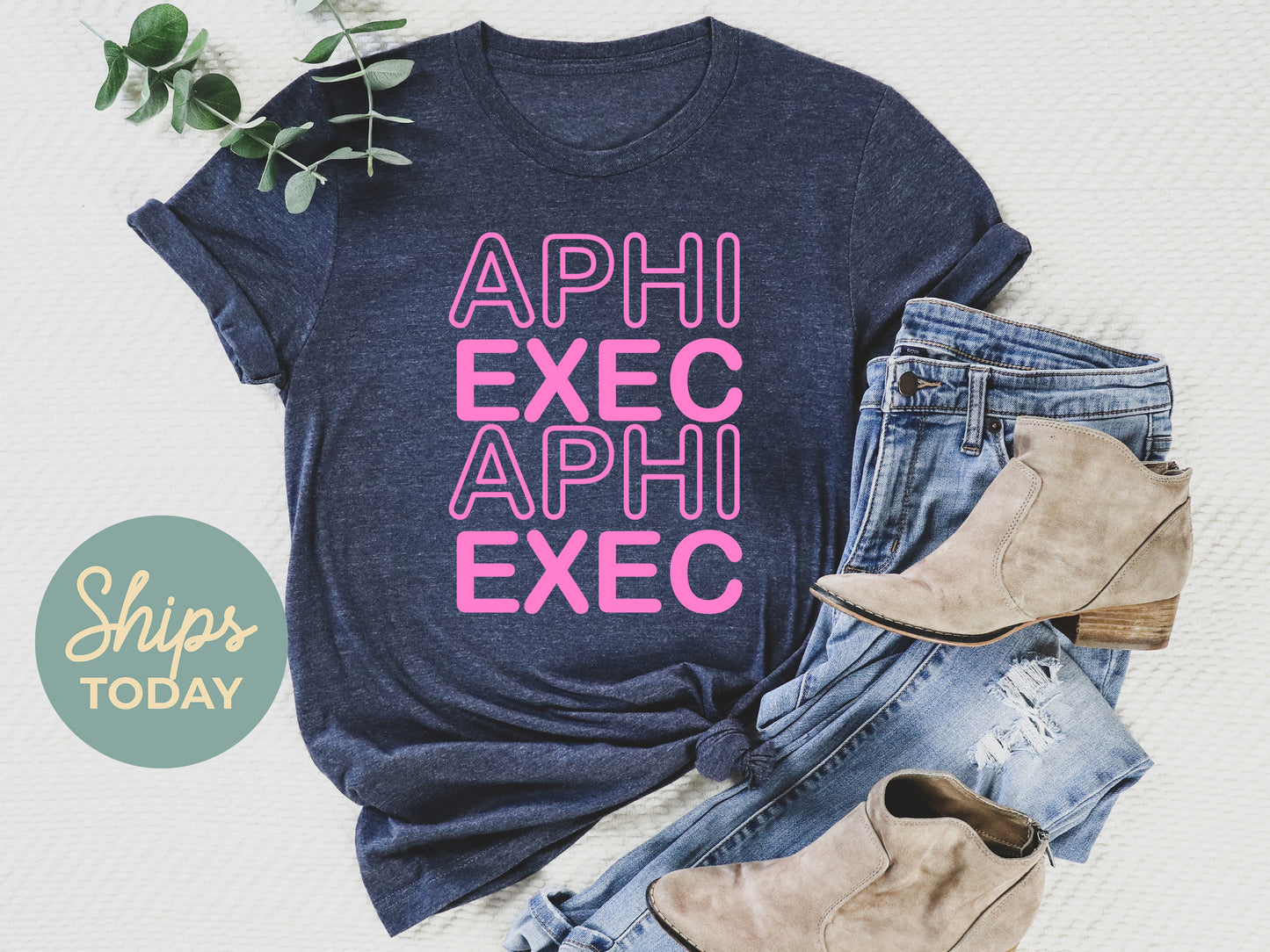 Alpha Phi Executive Sisterhood Sorority T-shirt _ 30905g