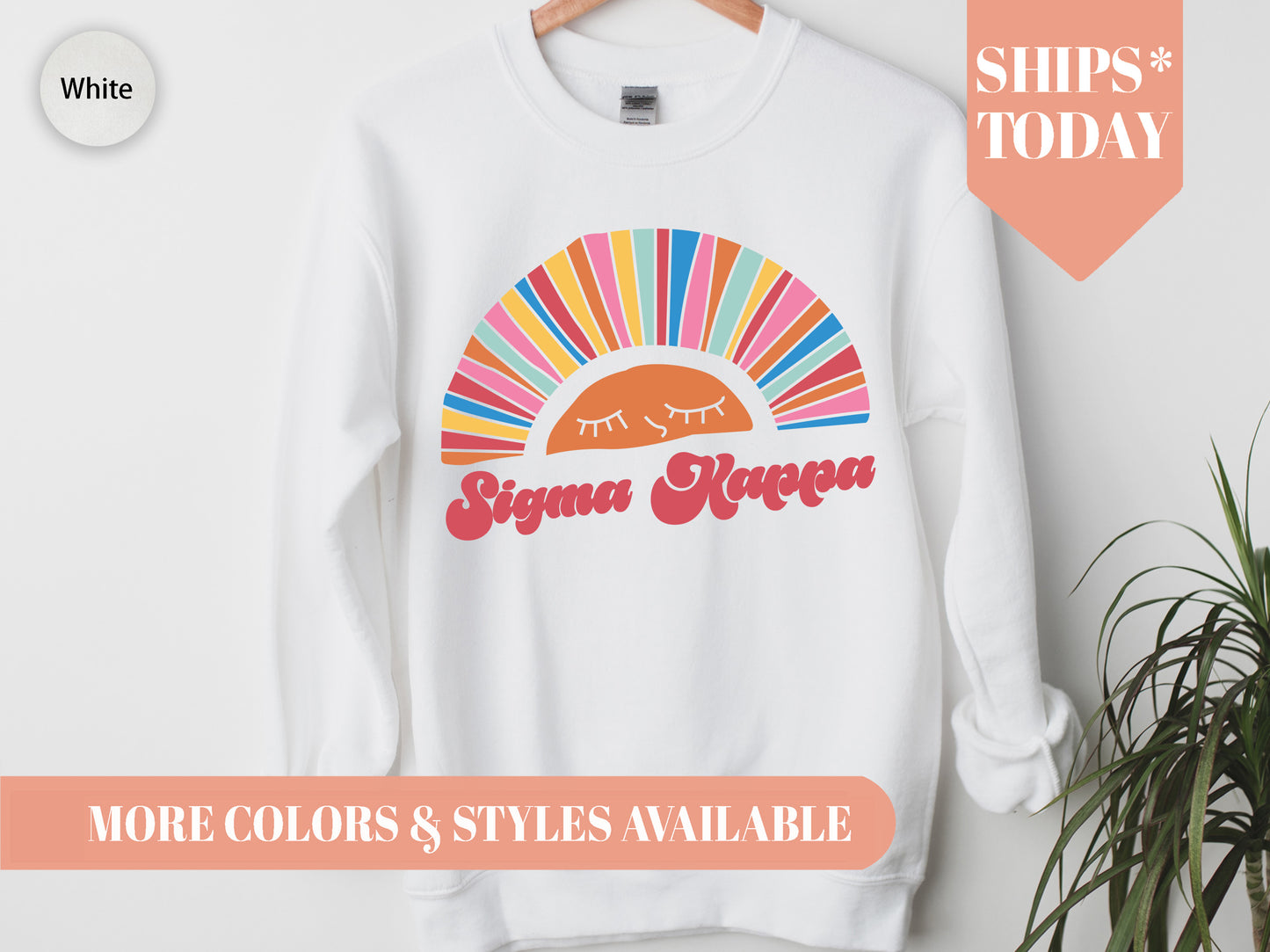 Sigma Kappa Sunshine Sorority Sweatshirt _ 3329g