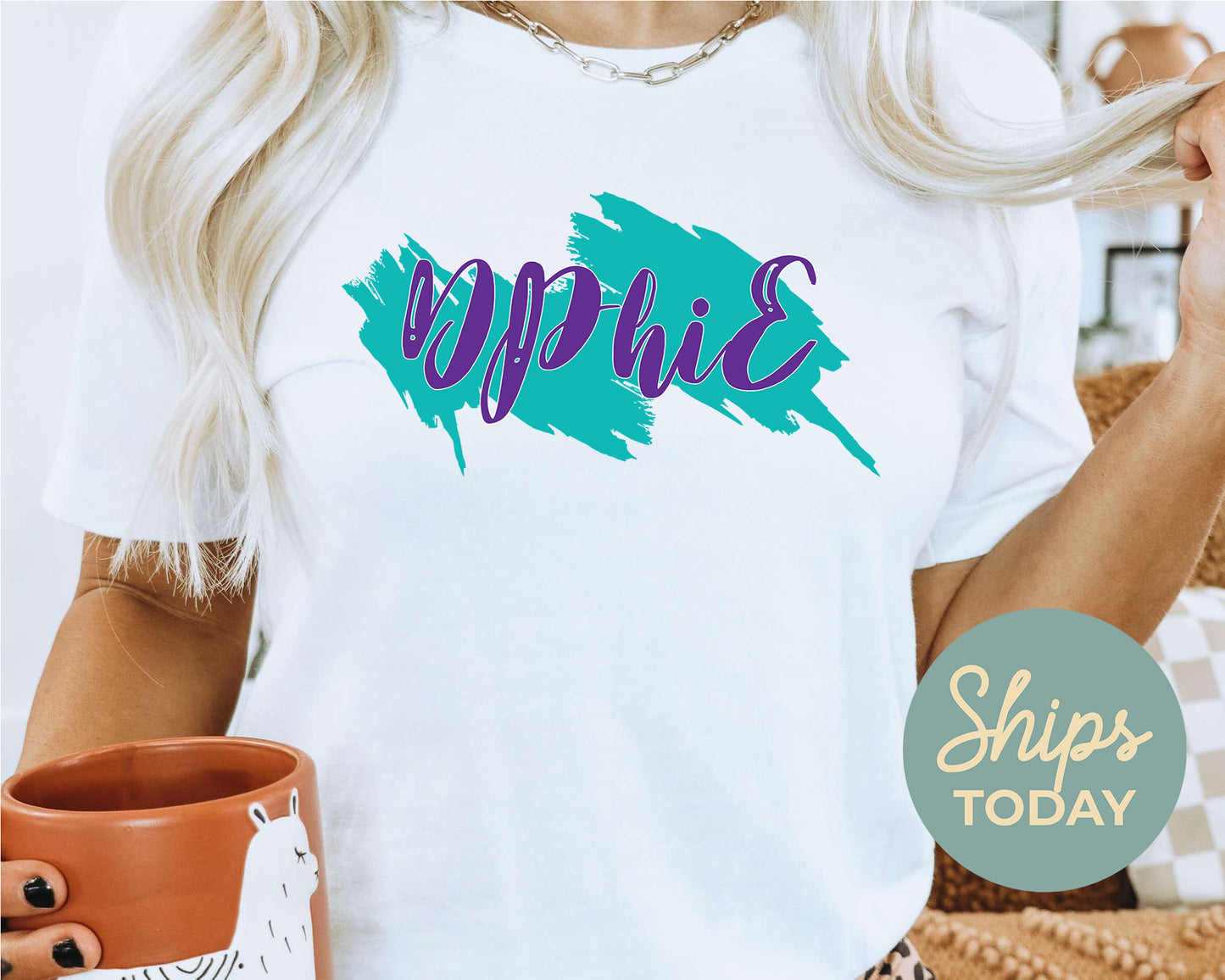 Delta Phi Epsilon Paint Party Sorority T-shirt _ 4484g