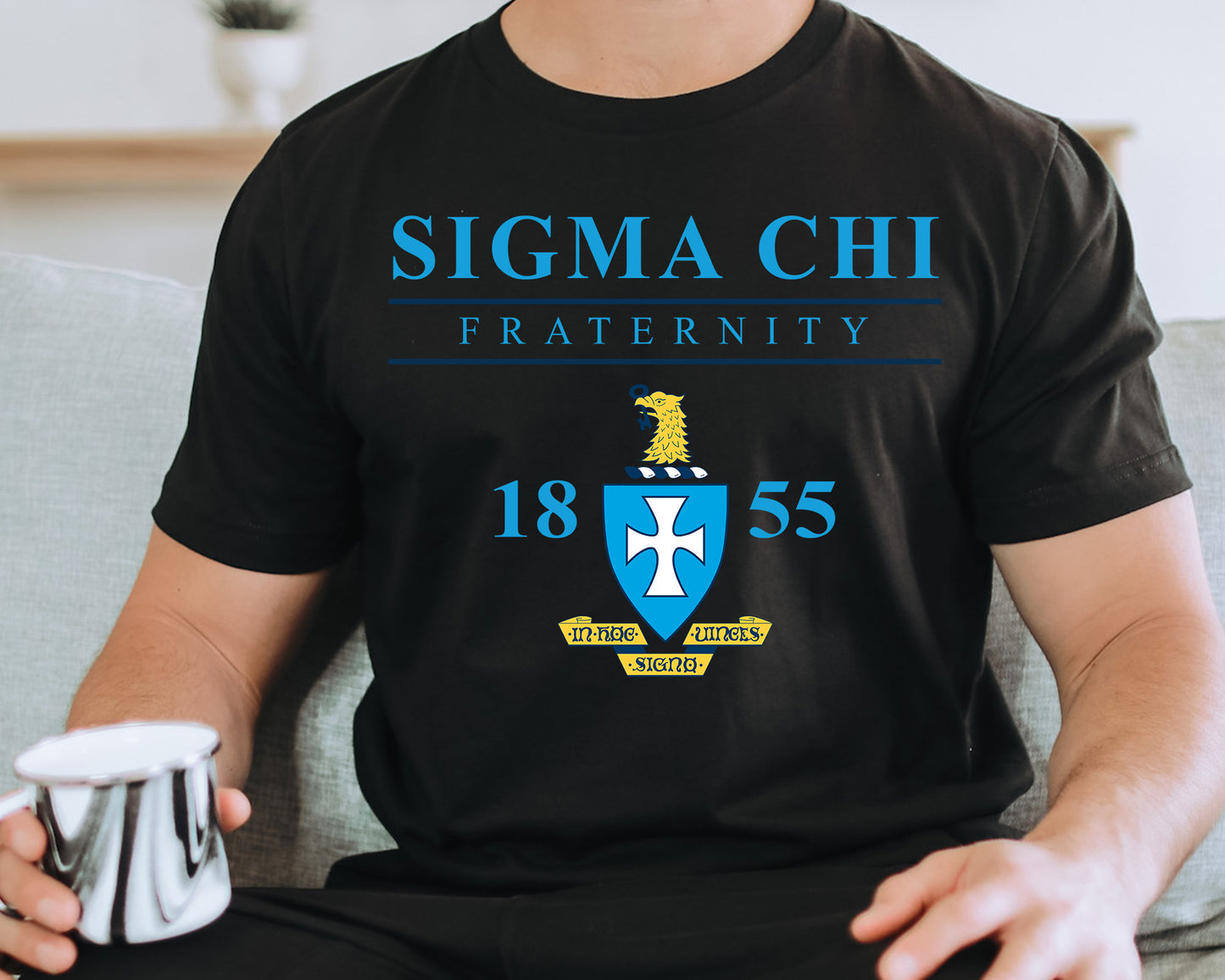 Sigma Chi Iconic Crest Fraternity T-shirt _ 31140g