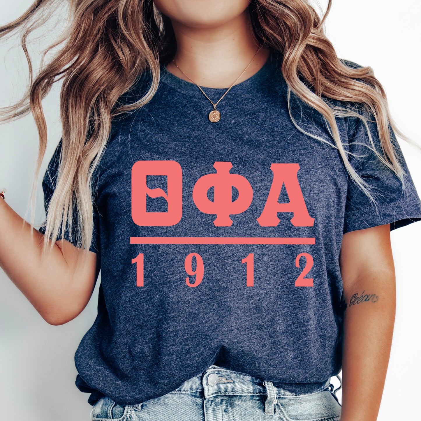 Theta Phi Alpha Monochromatic Sorority T-shirt _ 30867g